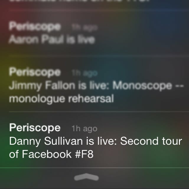 Popular Periscopes get Push Notifications