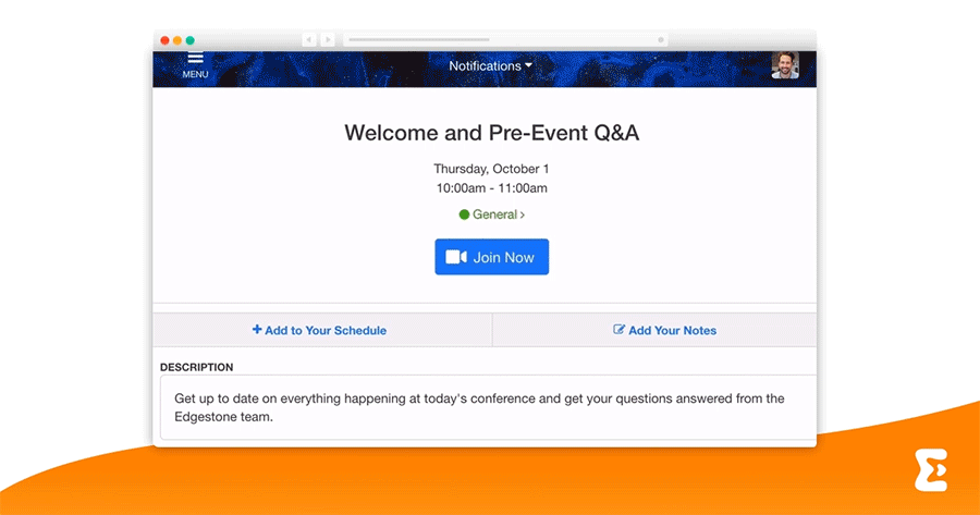 Mit nur einem Klick Zoom-Meetings über EventMobi beitreten