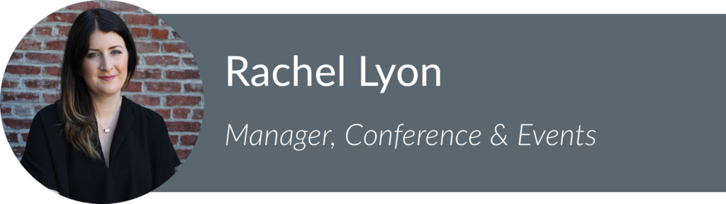 A professional headshot of Rachel Lyon, the Manager of Conference and Events at CSAE. 