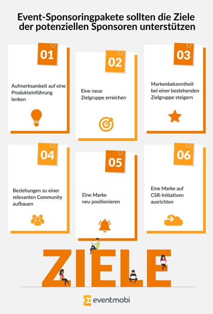 Event-Sponsoringpakete sollten die Ziele der potenziellen Sponsoren unterstützen