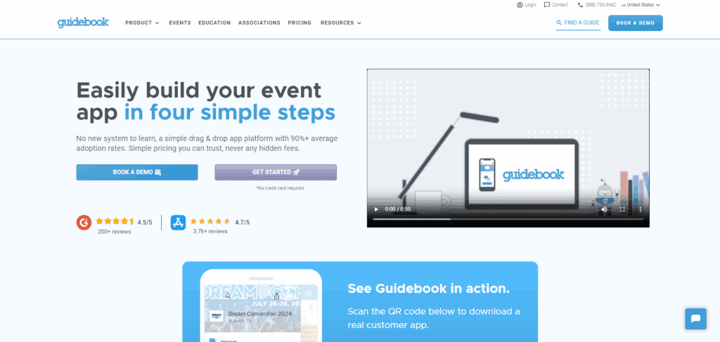 Guidebook’s homepage